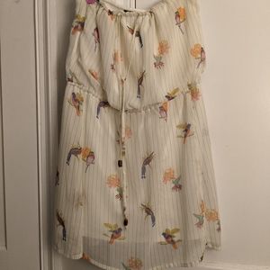 Pretty white dress with birds ❤️